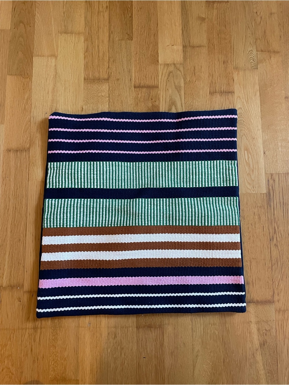 IKEA MÄVINN 20x20” cushion cover in multicolor stripe